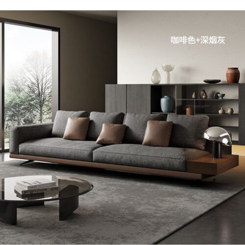 Classic-Style Cotton-Linen Sofa | Italian Minimalist Luxury Sofa - Living room furniture - QONKA HOME