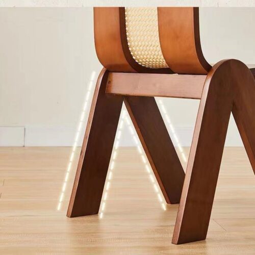 QONKA French Style Velvet Upholstered Solid Wood Dining Chair, Luxury Soft Velvet Side Chair For Home Dining Room Ho product detail image