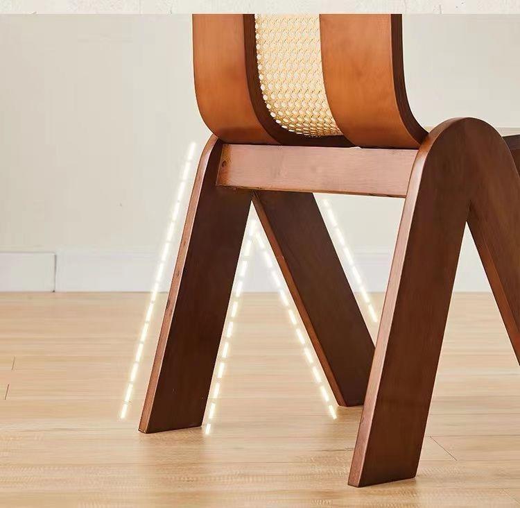 QONKA French Style Velvet Upholstered Solid Wood Dining Chair, Luxury Soft Velvet Side Chair For Home Dining Room Ho product detail image