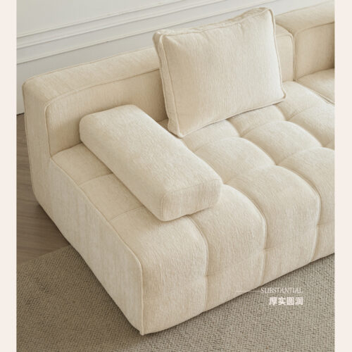 Lawrence Sofa (Fully Upholstered, All-Foam, Frame-Free), Vacuum-Compressed Sofa - Living room furniture - QONKA HOME