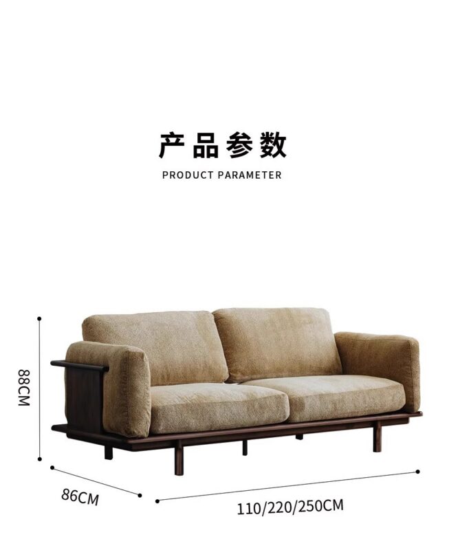 QONKA French Vintage Yellow Upholstered Sofa, Beautiful Velvet Sofa product detail image