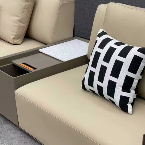 Custom-made Italian Leather Sofas, Hong Kong-style Luxury, Spacious Villa Apartments, Living Room - Living room furniture ...