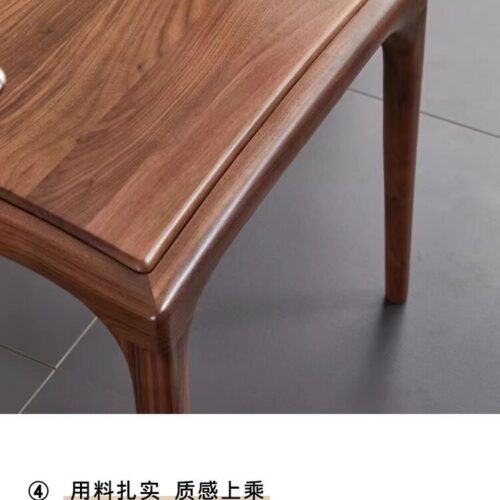 Mid-Century Modern Solid Walnut Dining Chair with Integrated Curved Armrests, Ergonomic Solid Wood Accent Chair for Dining...