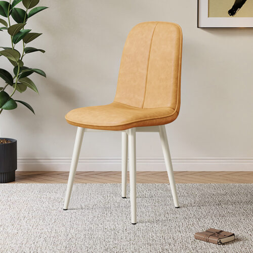 Simple Cream Style Dining Chair, French Upholstered Chair For Dining Room, Home Backrest Chair, Coffee & Leisure Chai...