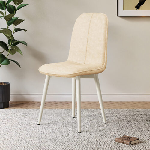Simple Cream Style Dining Chair, French Upholstered Chair For Dining Room, Home Backrest Chair, Coffee & Leisure Chai...