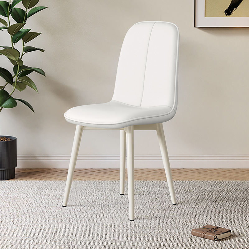 Simple Cream Style Dining Chair, French Upholstered Chair For Dining Room, Home Backrest Chair, Coffee & Leisure Chair