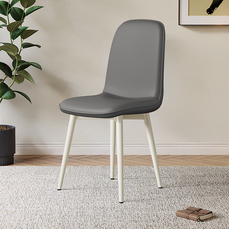 Simple Cream Style Dining Chair, French Upholstered Chair For Dining Room, Home Backrest Chair, Coffee & Leisure Chair