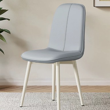 Simple Cream Style Dining Chair, French Upholstered Chair For Dining Room, Home Backrest Chair, Coffee & Leisure Chair