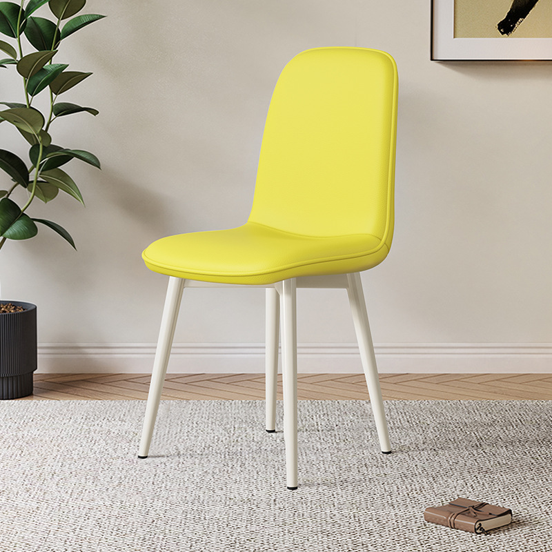 Simple Cream Style Dining Chair, French Upholstered Chair For Dining Room, Home Backrest Chair, Coffee & Leisure Chair