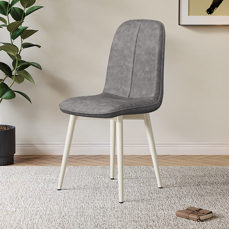 Simple Cream Style Dining Chair, French Upholstered Chair For Dining Room, Home Backrest Chair, Coffee & Leisure Chair