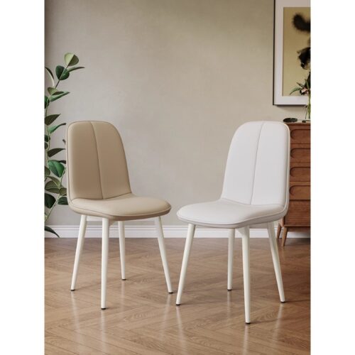 Simple Cream Style Dining Chair, French Upholstered Chair For Dining Room, Home Backrest Chair, Coffee & Leisure Chai...
