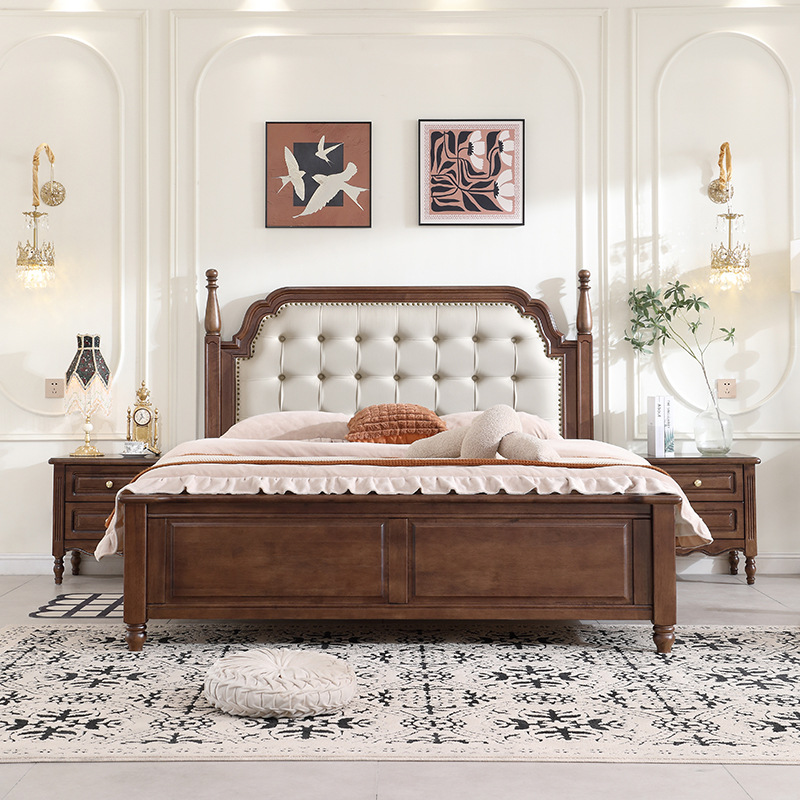 raditional Solid Wood Bed