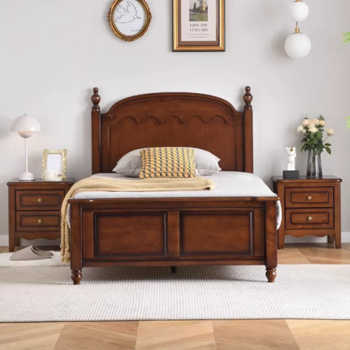 Classic Vintage Bed - Bedroom furniture - QONKA HOME