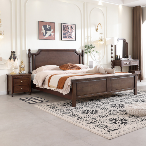 Bed——Vintage Bedroom Furniture - Bedroom furniture - QONKA HOME