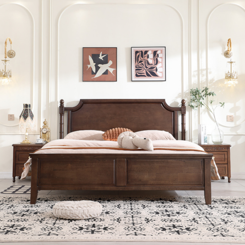 Bed——Vintage Bedroom Furniture - Bedroom furniture - QONKA HOME