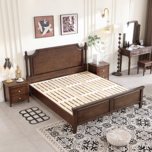 Bed——Vintage Bedroom Furniture - Bedroom furniture - QONKA HOME