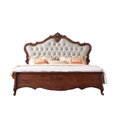Bed Frame with Tufted Upholstered Headboard - Bedroom furniture - QONKA HOME