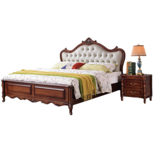 European Carved Bed - Bedroom furniture - QONKA HOME