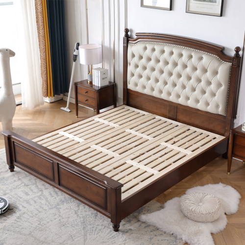 Upholstered Double Bed - Bedroom furniture - QONKA HOME