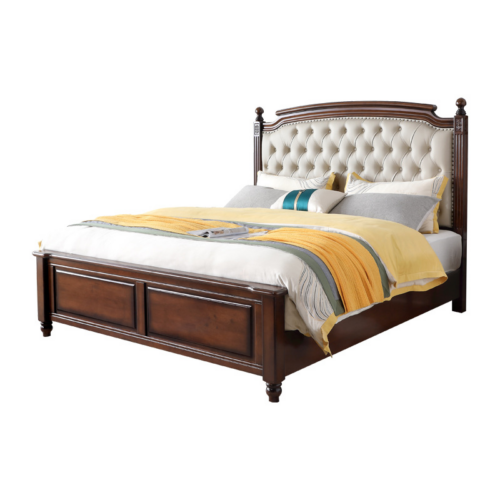 Upholstered Double Bed - Bedroom furniture - QONKA HOME