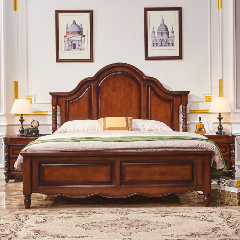 High Arch Frame Solid Wood Bed