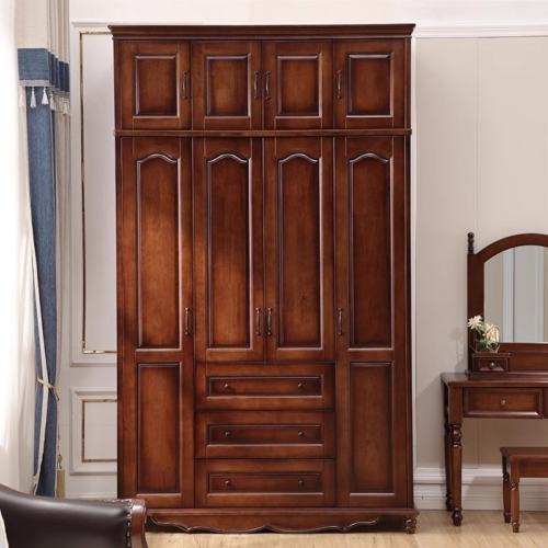 Wardrobe with Optional Topper Cabinet - Bedroom furniture - QONKA HOME