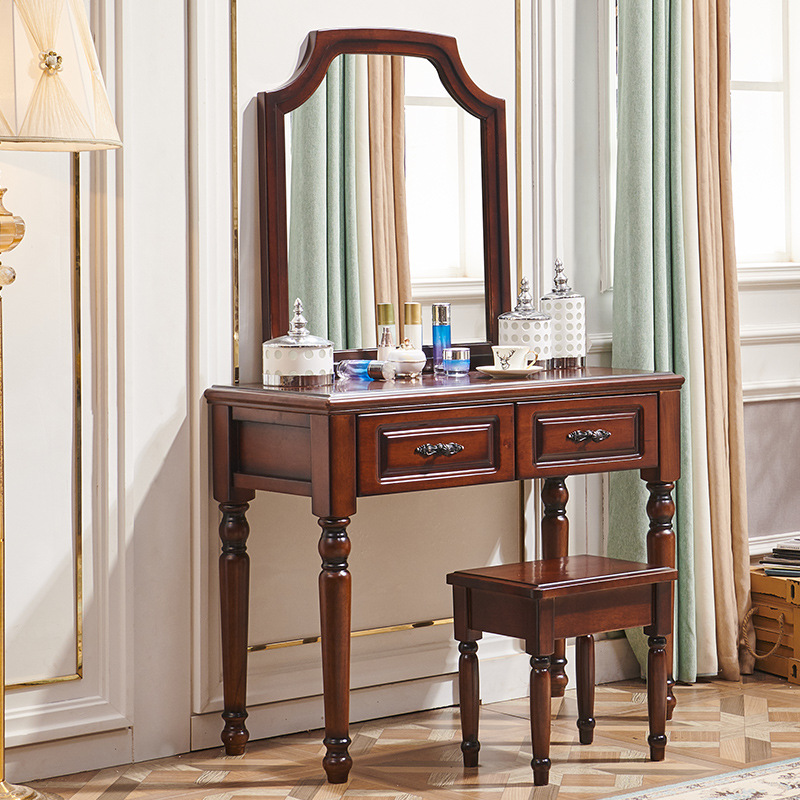 Dressing Table Set with Mirror & Stool