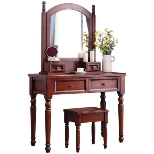 Solid Wood Dressing Table Set - Bedroom furniture - QONKA HOME
