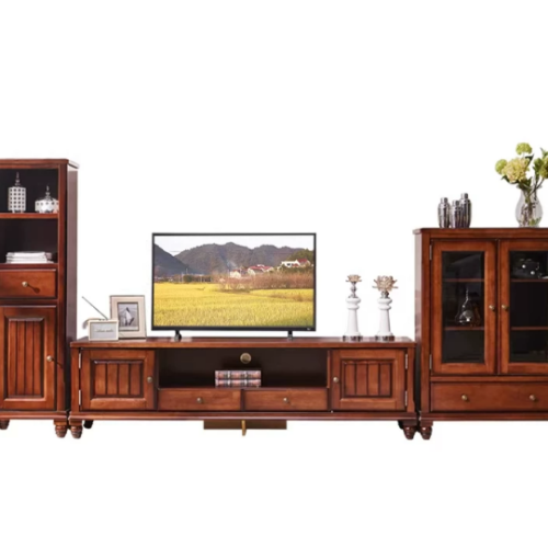 Classic Solid Wood TV Cabinet - Living room furniture - QONKA HOME