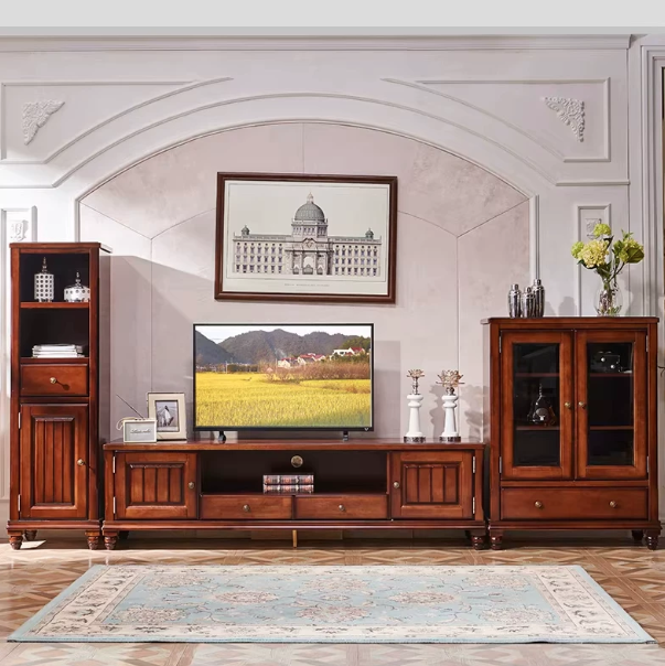 Classic Solid Wood TV Cabinet
