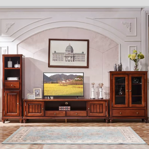 Classic Solid Wood TV Cabinet - Living room furniture - QONKA HOME