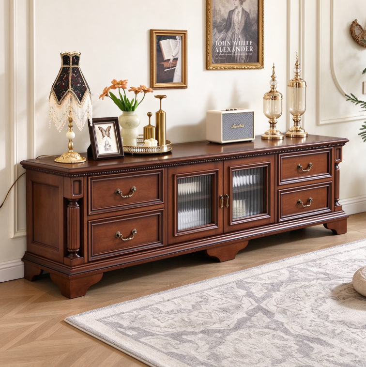 Solid Wood TV Media Console