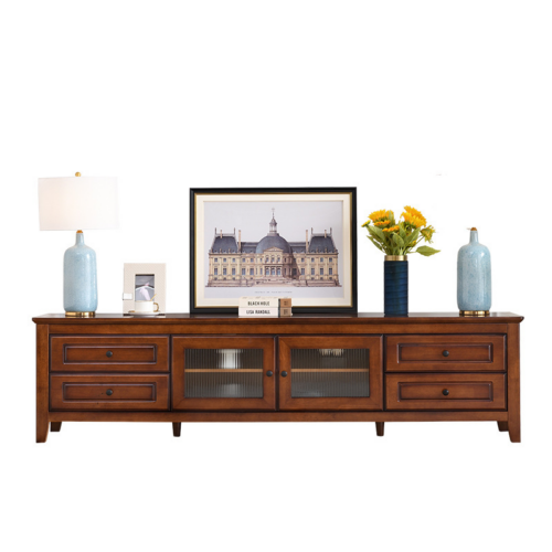 Elegant Classic Solid Wood TV Cabinet - Living room furniture - QONKA HOME