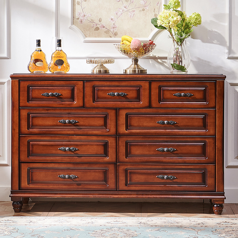 Traditional Solid Wood 7 Drawer Dresser