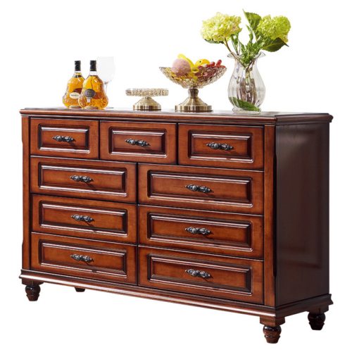 Traditional Solid Wood 7 Drawer Dresser - Sideboard - QONKA HOME