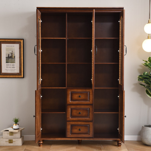 Vintage Traditional Wooden Bookshelf - Office furniture - QONKA HOME