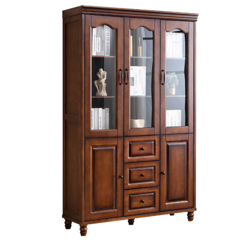 Vintage Traditional Wooden Bookshelf - Office furniture - QONKA HOME