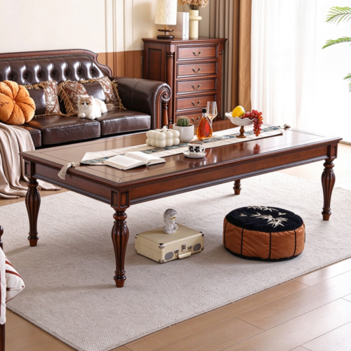 Solid Wood Coffee Table - Living room furniture - QONKA HOME