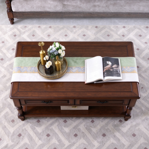 Coffee Table with Open Shelf - Living room furniture - QONKA HOME