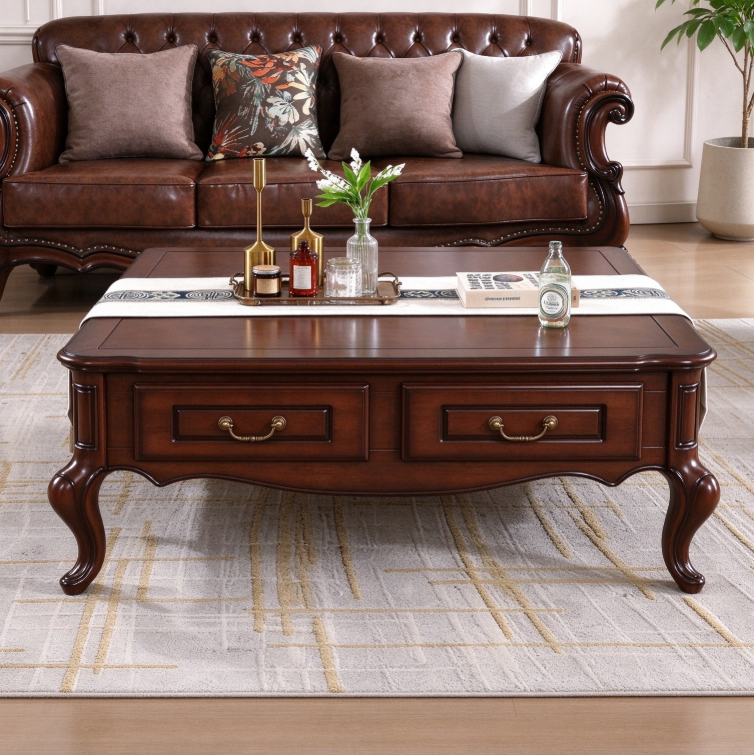 Square Solid Wood Coffee Table