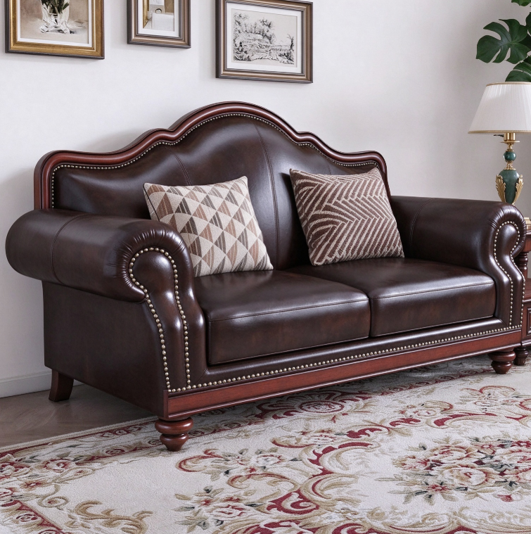 Classic Leather Sofa