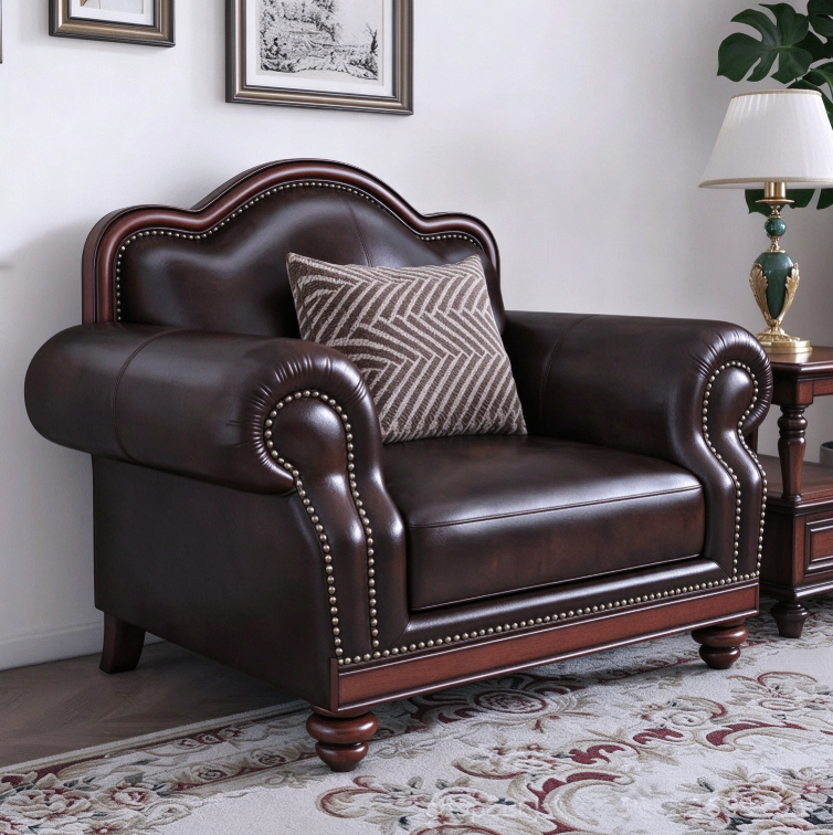 Classic Leather Sofa