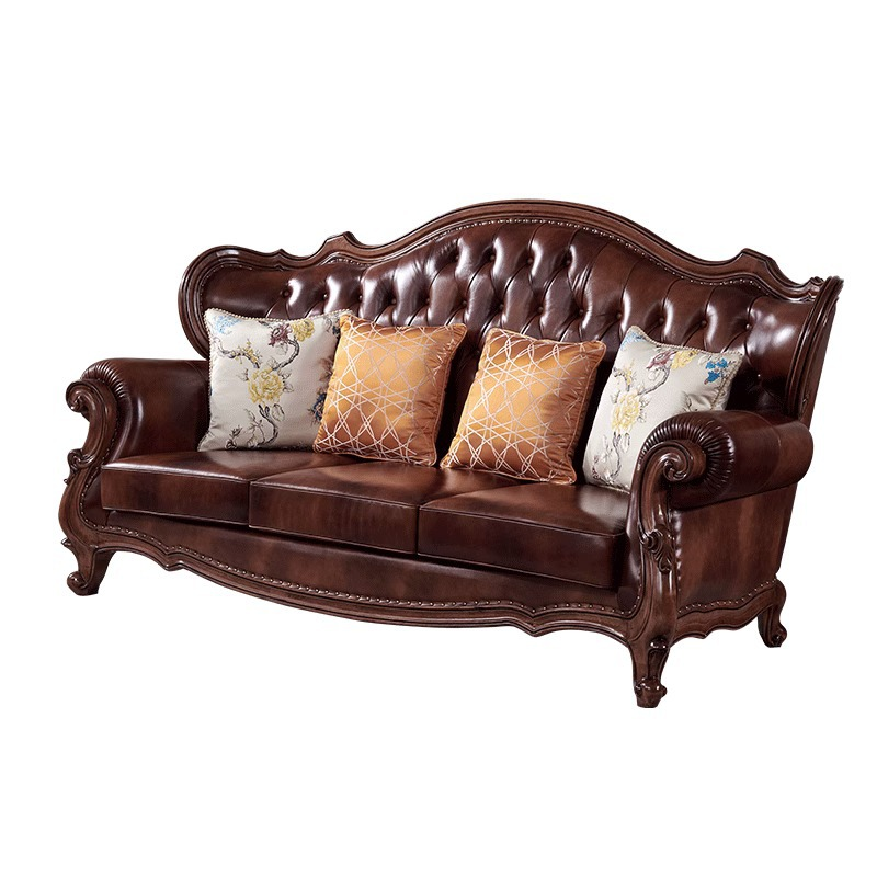 Luxury Leather Sofa - Living room furniture - QONKA HOME