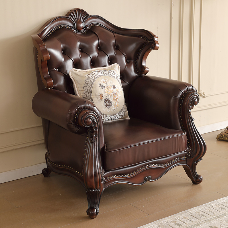 Vintage Genuine Leather Sofa Suite