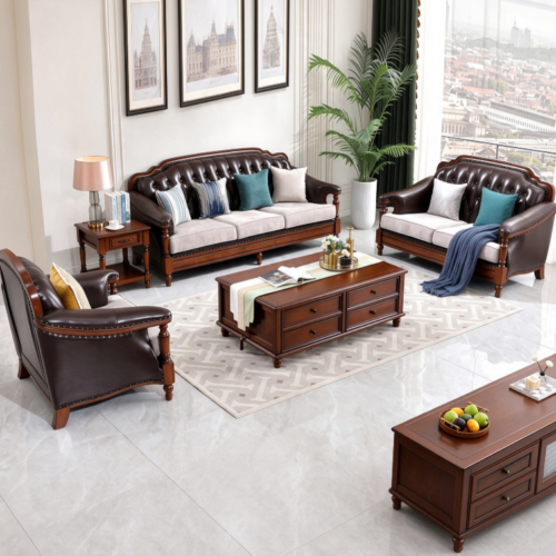 Classic Traditional 1+2+3 Seater Sofa - Living room furniture - QONKA HOME
