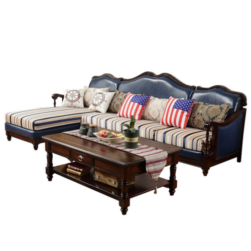 American L-Shaped Sectional Sofa - Living room furniture - QONKA HOME