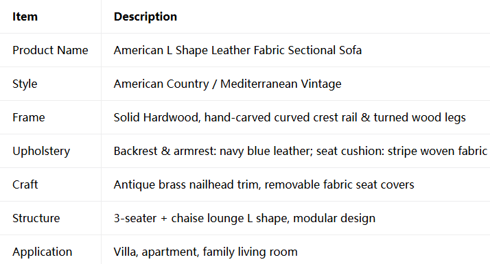 American L-Shaped Sectional Sofa