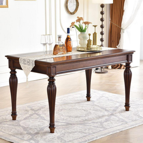 Solid Wood Dining Table Set - Restaurant furniture - QONKA HOME