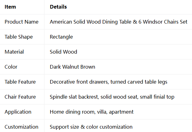 Home Rectangular Dining Table