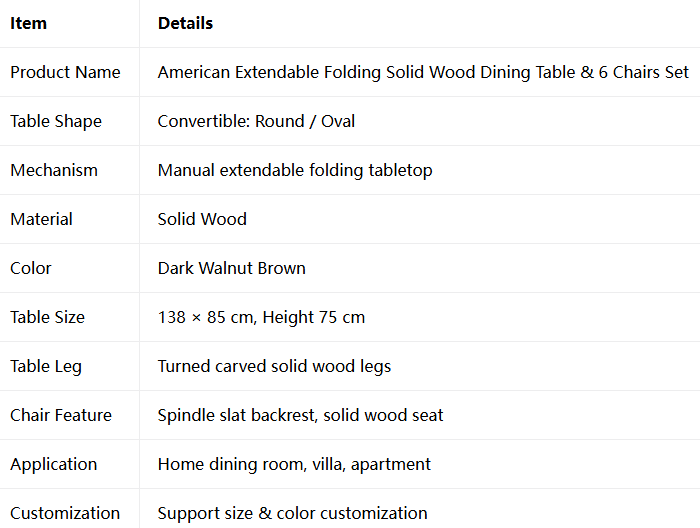 Folding Convertible Dinner Table